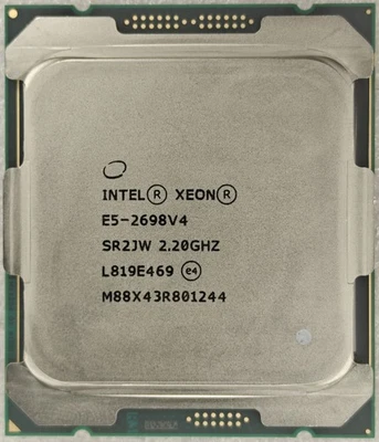 Intel Xeon E5-2698 V4 CPU SR2JW 20 core 2.20ghz LGA 2011-3 50MB 135W processor - Image 1 of 2