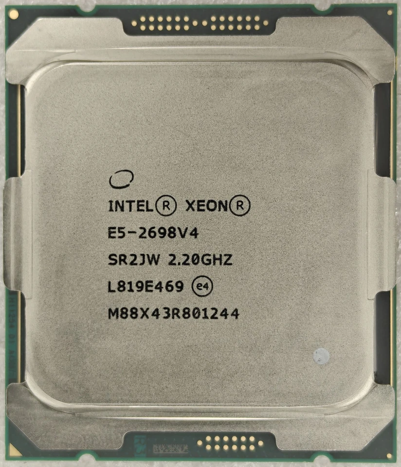 Intel Xeon E5-2698 V4 CPU SR2JW 20 core 2.20ghz LGA 2011-3 50MB 135W processor - Image 1 of 2