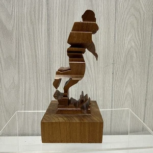 RARE Guillermo Kuhn Sanchez 3d Diver /Coral Art Wood Sculpture 91/100 Vintage - Picture 1 of 24