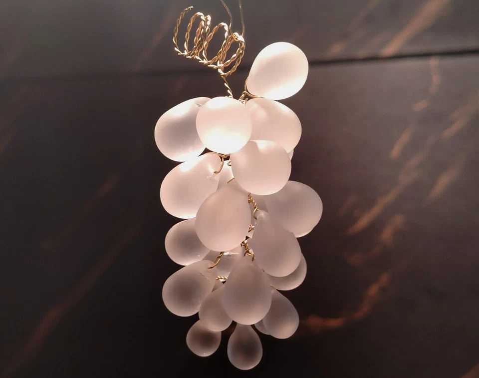 (2 ШТ.) КУЛОН ИЗ МУРАНСКОГО СТЕКЛА С ВИНОГРАДОМ ДЛЯ ЛЮСТР И УКРАШЕНИЙ - Изображение 1 из 4