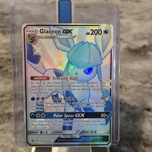 Pokémon TCG Glaceon GX Hidden Fates Shiny Vault SV55/SV94 Holo Ultra Rare - Picture 1 of 2