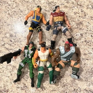 (5) GI Joe Extreme Action Figuren Vintage Freight Stone Ballistic Savage Metalhe - Bild 1 von 6