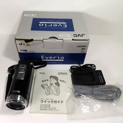 JVC Kenwood Everio GZ-E155-B Full HD 60x Optical Zoom Video Camera Black Used - Image 1 of 4