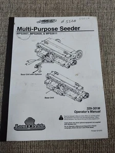 LAND PRIDE Multi - Purpose Seeder MPS2607-2609-2611 OPERATOR'S  MANUAL  - Picture 1 of 12