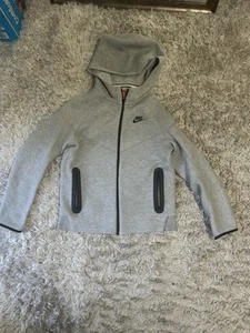 Nike Youth Large Grey Tech Fleece Full Zip Hoodie - Picture 1 of 3