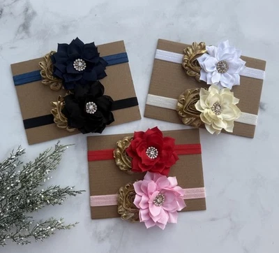 Diadema bebé Navidad dorado rojo/negro/marfil/azul marino Foto 1 de 4