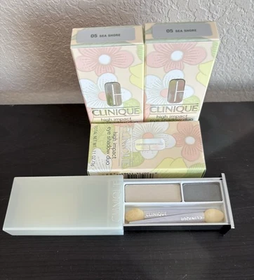Clinique High Impact Eye Shadow Duo. 05 Sea Shore. New In Box. O.11 OZ. - Image 1 of 4