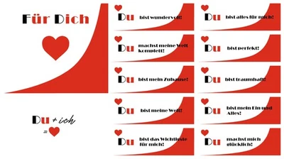 MKM PRINT E.K. Pralinensticker (10x Pralinen, 1x Verpackung) - kompatibel mit Duplo