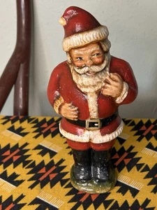 Vintage Santa Claus Chalkware Figure Classic Walnut Ridge? Christmas Heavy - Picture 1 of 9