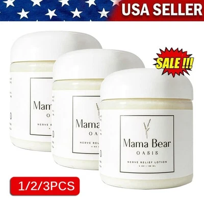 1/2/3X Mama Bear Oasis Loción Alivio Nervioso para Pie, Pierna, Cloruro de Magnesio 4oz Foto 1 de 4