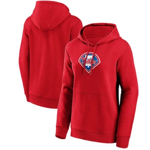 Philadelphia Phillies Women's Hoodie MLB Primary Logo Hoodie - New - Picture 1 of 3