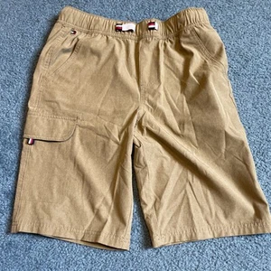 Tommy Hilfiger Bermuda Shorts Boys Size Large (16/18) Beige Cargo Pockets - Picture 1 of 3