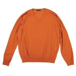 Papas+ Wool V-neck Knit Sweater Size L(K-159533) - Picture 1 of 12