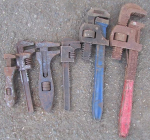 6x Llaves de Tubo Ajustables Más Grandes 14" Incluye King Dick Record - Imagen 1 de 2