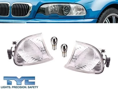 Frecce Anteriori Indicatori BMW E46 Serie 3 COUPE CABRIO 1999 2000 Design Bianco - Immagine 1 di 4