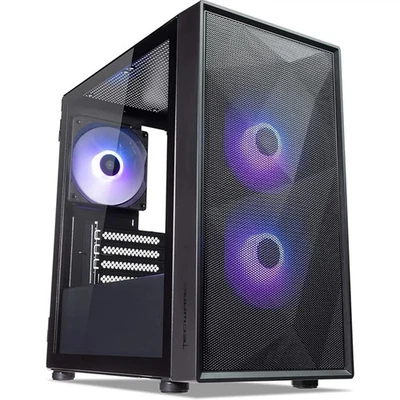 TecWare Forge M2 mATX PC Case, Compact High Airflow Mesh Front Panel, 3 x ARGB F - Image 1 of 4