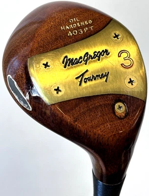 MacGregor Tourney Oil Hardened 403PT Tony Penna Persimmon Fairway 3-Wood RH - Image 1 of 4