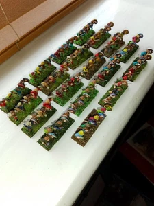 15mm Generic Light Spearmen 19x 4 Bases Glued on Wire Spears - Picture 1 of 3