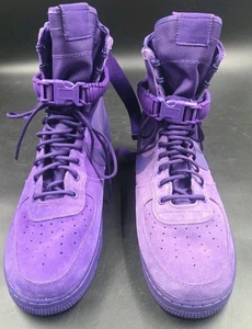 Nike 864024-500 SF Air Force 1 High Court Viola Uomo Taglia US 13  - Foto 1 di 13