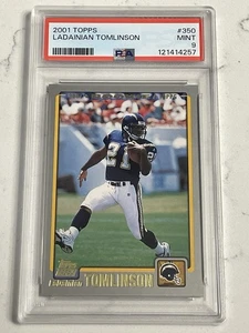 2001 Topps #350 LaDainian Tomlinson Rookie RC PSA 9 MINT - Picture 1 of 2