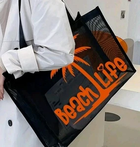 🌴🌴DAMENTASCHE STRANDTASCHE SHOPPER TASCHE BADETASCHE SOMMER SCHULTERTASCHE - Bild 1 von 3
