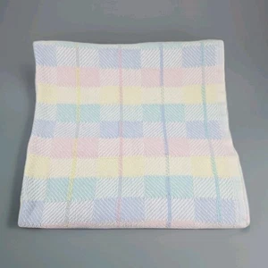 Faro cotone patchwork vintage coperta bambino tessuto quadrati pastello plaid - Foto 1 di 6