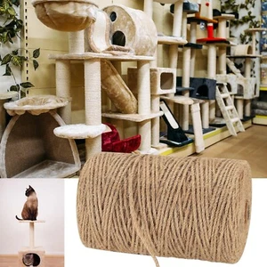 3mm Jute Rope 656 Feet/200m Twine Natural Hemp Rope Heavy Duty DIY Arts Crafts - Picture 1 of 6