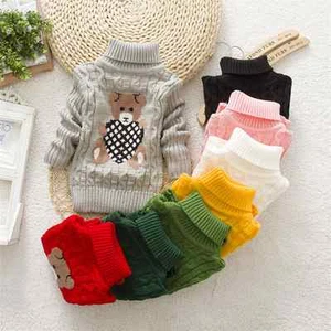 High Quality Kids Babytown Girls Boys XMAS Bear Sweater Top Warm Outwear - Picture 1 of 9