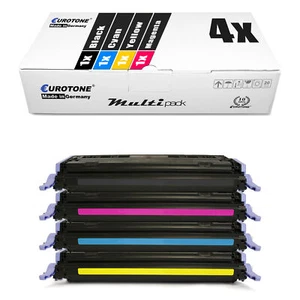 4x Eurotone ECO Toner für HP LaserJet CP-2600 Color 2605-DN 2600-N CM-1017-MFP - Picture 1 of 3
