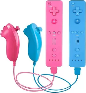 Built in Motion Plus Remote Controller & Nunchuck for Nintendo Wii Wii U US - Picture 1 of 116