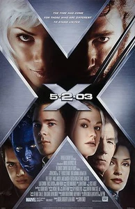 X-Men movie poster (e)  Hugh Jackman, Halle Berry, Patrick Stewart (X2b) - Picture 1 of 1