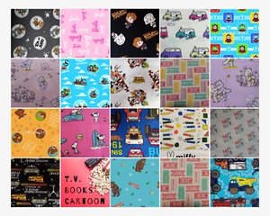 Cartoon TV Movie Books Licenced Fabric FQ & 1/2m Gruffalo Thomas mickey Barbie - Picture 1 of 22