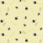 Honeybee Follow the Sun Sewing Fabric Yellow Black Precut 36 x 44-inch Bee Decor