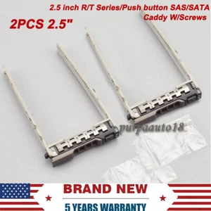 Lot 2.5" SAS SATA Tray Caddy For Dell PowerEdge R630 R730 R730XD 8FKXC 08FKXC - Picture 1 of 12