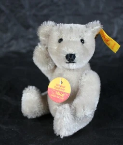 Steiff 604683 Grey Original Teddy Bear Safety pin  - Picture 1 of 10