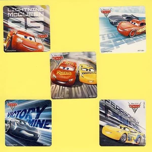 10 Disney Cars 3 - Pegatinas grandes - Favores de fiesta - Rayo McQueen - Imagen 1 de 1