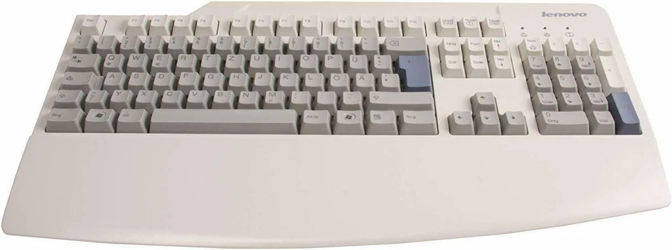 Lenovo  Pro USB Tastatur grau weiss 43R2258 QWERTZ NEU - Bild 1 von 1