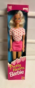 Vintage Pretty Hearts Blonde Hair Barbie Doll 1995 Mattel #14473 NIB! - Picture 1 of 7