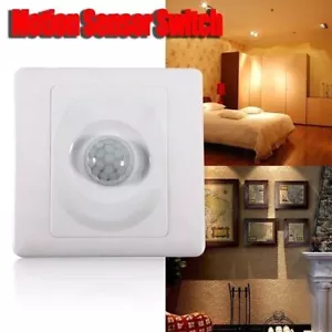 360° Bewegungsschalter Bewegungsmelder Einbau Lichtschalter Unterputz PIR Sensor - Bild 1 von 7