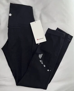 NWT Lululemon Black Hawaii Islands Edition Align HR 25” Pants Leggings Size 6 - Picture 1 of 5