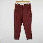 Athleta Cognac Brown Uptown Ankle Pants Lightweight Active Lifestyle  Womens 8