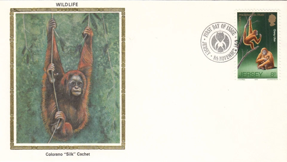 Orangutan Wildlife Preservation Trust GB Jersey Colorano FDC 1979 (144879) - Image 1 of 1