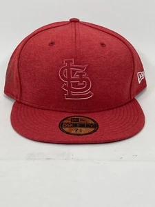 New Era 5950 7-5/8 St Louis Cardinals Hat Red/Red Logo Fast Shipping 🧢🔥🚚🔥 - Picture 1 of 9