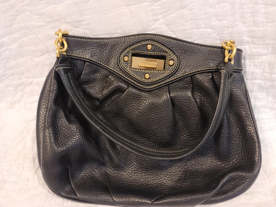 Maxx New York Rojo Guijarro Cuero Genuino Cartera Bolso de Hombro Bolso Hobo Foto 1 de 4