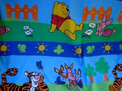 Winnie The Pooh Tigger Eeyore Blue Reversible Duvet Cover 54" x 78" NEW - Image 1 of 4