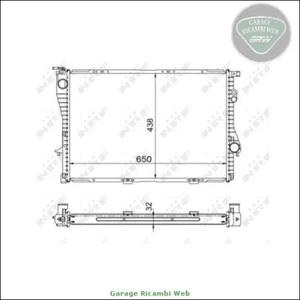 220927N-1397 Radiatore acqua per BMW 7 E38 725 5 E39 525 - Foto 1 di 2