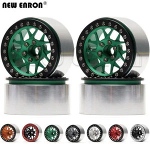 2.2 4Pc Beadlock Wheels Alloy Hub Rim for 1/10 RC Rock Crawler Axial HPI Traxxas - Picture 1 of 21