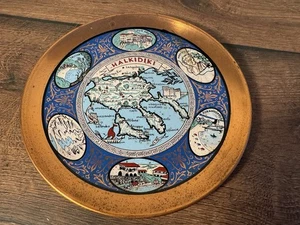 Souvenir Teller Griechenland Halkidiki – dekorativer Wandteller - Bild 1 von 1