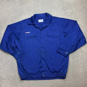 French Jacket Adult Large Blue VTG Chore Work Wear Canvas Utility Outdoors Men - Picture 1 of 8