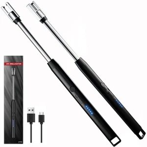 Rechargeable Candle Lighter, Electric Lighter with LED Power Display, flamele... - Picture 1 of 7